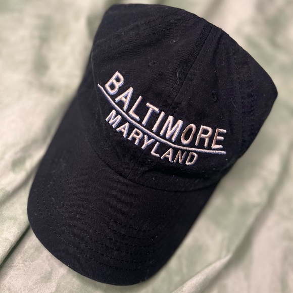 Black Baltimore Maryland Dad Hat - Picture 4 of 5